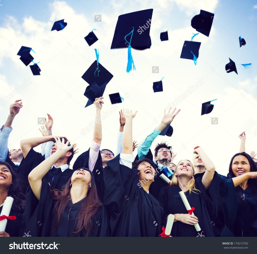 stockphotograduationcapsthrownintheair174215792 Tutor Portland